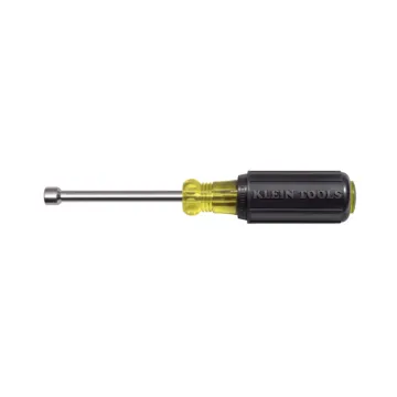 Klein Tools 1/4-Inch Magnetic Tip Nut Driver 3-Inch Shaft