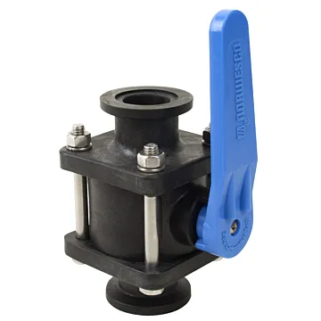 Norwesco 1" Flange x 1" Flange Ball Valve