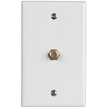 Zenith VW1001WJ1W Wallplate, 4-1/2 in L, 2-3/4 in W, White