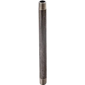 ProSource 1/4X8 Pipe Nipple, 1/4 in, Male, Steel, SCH 40 Schedule, 8 in L