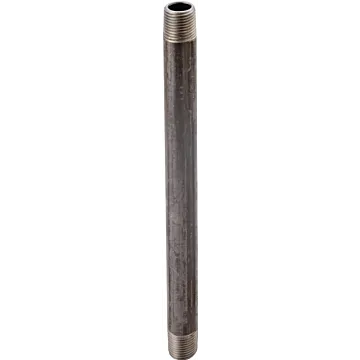 ProSource 3/8X8 Pipe Nipple, 3/8 in, Male, Steel, SCH 40 Schedule, 8 in L