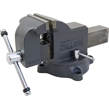 Wilton WS4, Shop Vise, 4" Jaw Width, 4" Jaw Opening, 2-3/4" Throat Depth