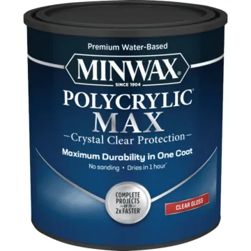 Minwax Polycrylic Max Interior Stain (Gloss - Clear) 1 qt.