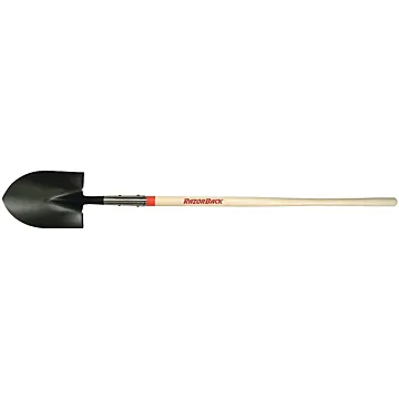 Razor-Back 45520 Shovel with Dual Rivet, 8-3/4 in W Blade, Steel Blade, Hardwood Handle, Long Handle, 48 in L Handle