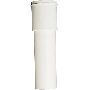 Plumb Pak PP911W Pipe Extension Tube, 1-1/2 x 1-1/2 in, 12 in L, Slip-Joint, Plastic, White