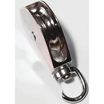 Baron 0173ZD-1-1/4 Rope Pulley, 5/16 in Rope, 1-1/4 in Sheave, Cadmium
