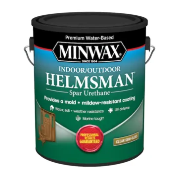Minwax Water-Based Interior/Exterior Spar Urethane (Semi-Gloss - Clear) 1 gal