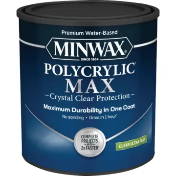 Minwax Polycrylic Max Interior Stain (Flat - Clear) 1 qt.