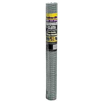 Jackson Wire 11 03 12 13 Hardware Cloth, 5 ft L, 24 in W, 19 Gauge, 1/2 x 1/2 in Mesh, Galvanized