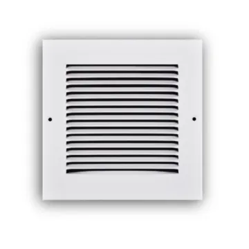 12 x 10 in Steel White Wall Return Grille