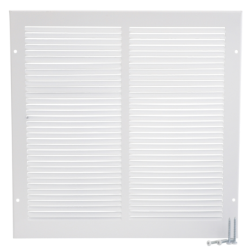 Imperial 12-inx 12-in Return Air Sidewall Grille, Steel, White