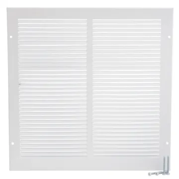 Imperial 12-inx 12-in Return Air Sidewall Grille, Steel, White