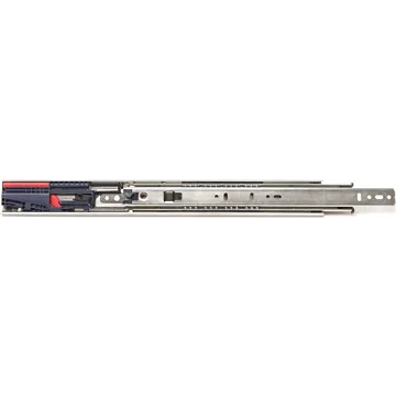 Knape & Vogt 8450FMP 18 Drawer Slide, 18 in L Extension, 100 lb, 1/2 in W Rail, Anochrome