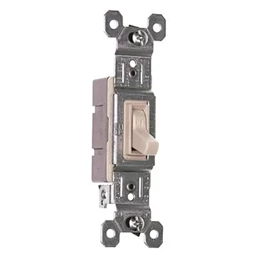 Pass & Seymour TradeMaster Grounding Toggle Switch, Light Almond 660LAG