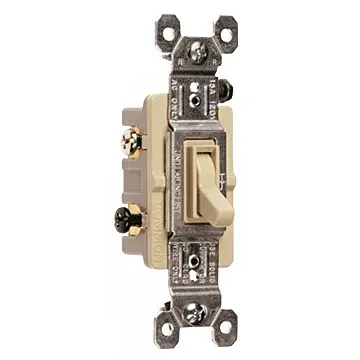 Pass & Seymour 3W SW 15A 120V GRD IVORY W/UPC