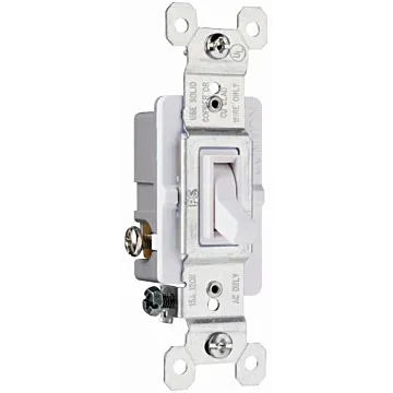 Pass & Seymour CC 3-WAY TOGGLE SW 15A 120VAC 10PK
