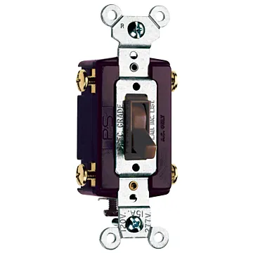 Pass & Seymour Trademaster® Grounding Toggle Switch, Brown