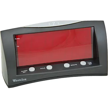 Westclox 66705 Alarm Clock, LED Display, BlackCase
