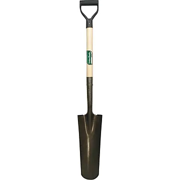 UnionTools 47108 Drain Spade Shovel, 6 in W Blade, Steel Blade, Hardwood Handle, D-Shaped Handle, 27 in L Handle