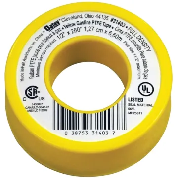 PASCO Oatey 31403 Thread Seal Tape, 260 in L, 1/2 in W, PTFE, Yellow