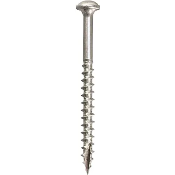 Kreg SML-C250S5-50 Pocket-Hole Screw, #8 Thread, 2-1/2 in L, Coarse Thread, Maxi-Loc Head, Square Drive, Sharp Point, 50/PK