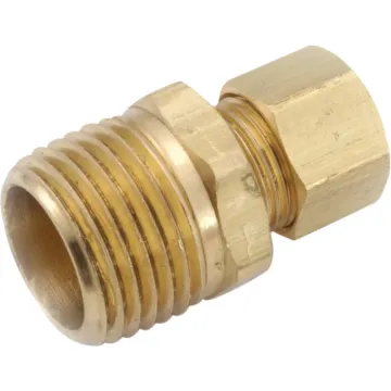 Anderson Metals 1/8 In. x 1/8 In. Brass Male Union Compression Adapter