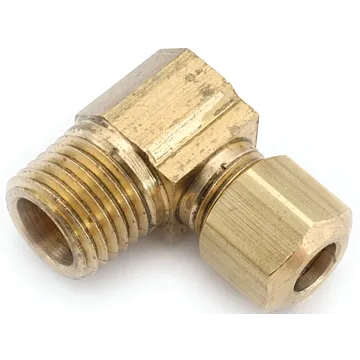 Anderson Metals 750069-1008 Pipe Reducing Elbow, 5/8 x 1/2 in, 90 deg Angle, Brass, 150 psi Pressure