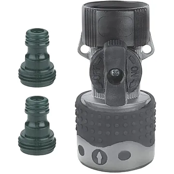 Gilmour 823724-1001 Quick Connector with Shut-off Valve Set, Polymer