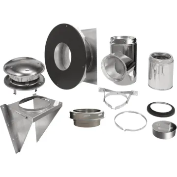 SELKIRK Sure-Temp 6 In. Stainless Steel Thru-The-Wall Chimney Support Kit