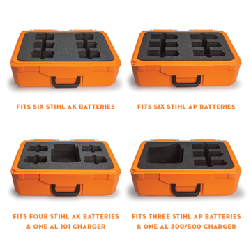 STIHL caseinserts - Case Insert - Option 3. Six AP Batteries Only