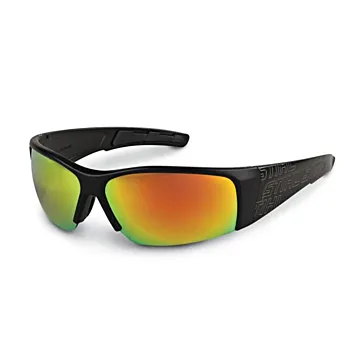 STIHL Black Wrap Around Safety Glasses (Gold Mirror Lens)