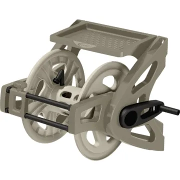 Suncast Slide Trak Taupe Resin Hosemobile Hose Reel - 175 ft Capacity