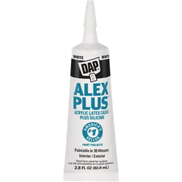 DAP Alex Plus All-Purpose Siliconized Acrylic Latex Caulk (White) 2.8 oz
