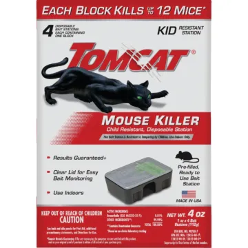 Tomcat TOMCAT Disposable Bait Station Mouse Killer (4-Pack)