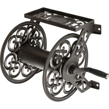 Liberty Garden Bronze Steel Hose Reel - 125 ft Capacity