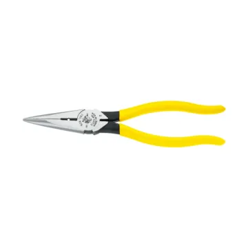 Klein Tools Pliers, Needle Nose Side Cutters with Stripping, 8-Inch