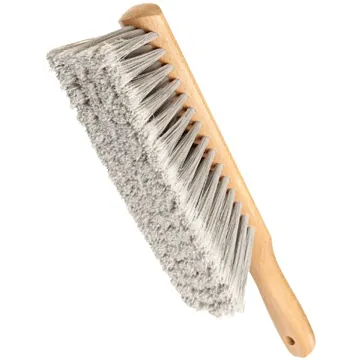 Magnolia Brush Silver Flagged Plastic 9" Counter Duster