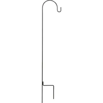 Best Garden Wrought Iron Shepherd Hook (Black) 64 in.
