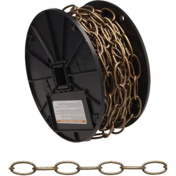 Campbell #10 Antique Brass Finished Metal Craft Chain