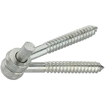 National Hardware N131-136 Hook/Eye Hinge, Steel, Zinc, Screw Mounting, 100 lb