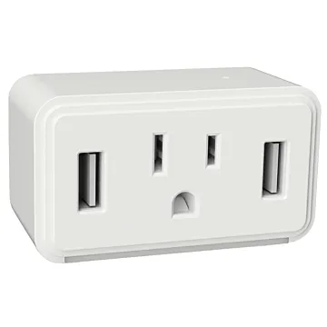 AmerTac Cube Series NL-CUBE-W Outlet Night Light, 120 V, 1875 W, LED Lamp, Warm White Light, 1 Lumens, 3000 K Color Temp