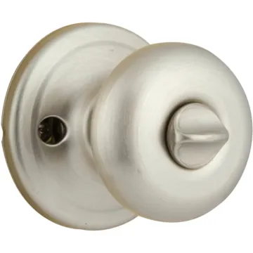 Kwikset Signature Series Satin Nickel Bed & Bath Door Knob