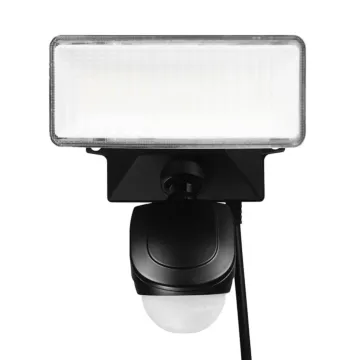 HeathZenith globe 17000198 Security Light, LED Lamp, Daylight, 1200 Lumens, 4000 K Color Temp, Plastic Fixture, Black Fixture