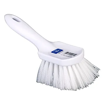 Magnolia Brush Short Handle 8-1/2 in Fender Brush with White Nylon Bristles