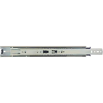 KV True-Trac TT100P 550 Drawer Slide, 100 lb, 550 mm L Rail, 12.7 mm W Rail, Zinc