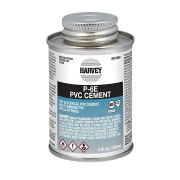 Harvey 18450-12 Conduit Cement, 4 oz Can, Liquid, Clear