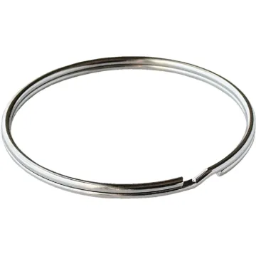 Lucky Line Tempered Steel Nickel-Plated 7/8 in Key Ring
