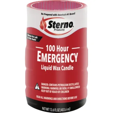Sterno 100 hr Emergency Liquid Wax Candle