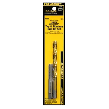 Eazypower 83266 Tap and Drill Set, 10MM-1.25 Thread, Titanium