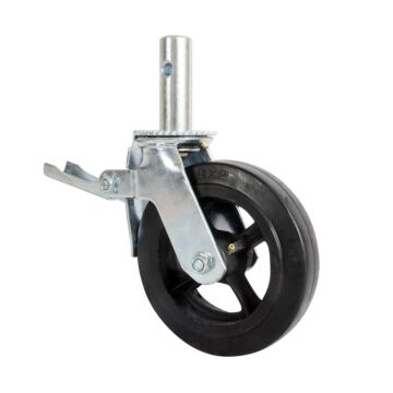 METALTECH Scaffolding Caster with Double Lock - 750 Lb. Load Capacity